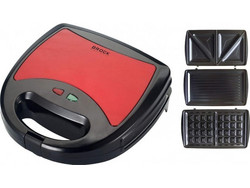 Brock Electronics SSM 2003 RD Τοστιέρα με Αποσπώμενες Πλάκες για 2 Τοστ 750W