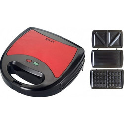 Brock Electronics SSM 2003 RD Τοστιέρα με Αποσπώμενες Πλάκες για 2 Τοστ 750W