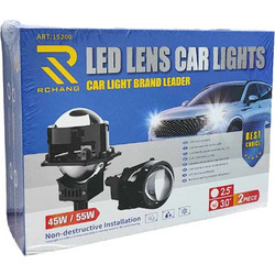 Rchang Προβολείς Αυτοκινήτου 3.0" 6500Κ 45W/55W ART:15200 2τμχ - LED Lens Car Lights 2pcs 0111584