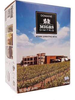 Κτήμα Δ. Μίγας Ασκός Κρασί Λευκό Ξηρό Chardonnay 5000ml