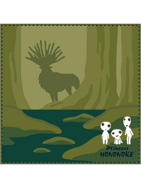 Studio Ghibli Mini Towel Princess Mononoke Shadow of the Deer God 25 x 25 cm