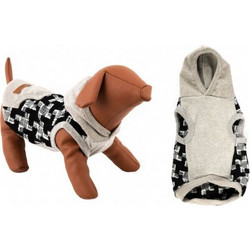 Woofmoda Μπλούζα Σκύλου με Κουκούλα Γκρι 51cm, 4XL