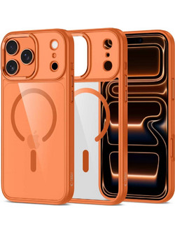Tech-Protect MagMat MagSafe Cosmic Orange / Clear Back Cover (iPhone 17 Pro Max)