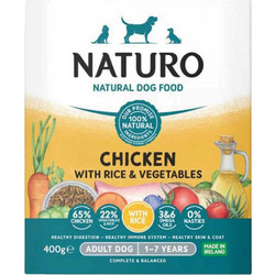 Naturo Dog Chicken, Rice & Veggies 400gr