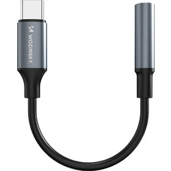 Wozinsky WACM-01 USB-C Adapter - 3.5mm Mini Jack - Black