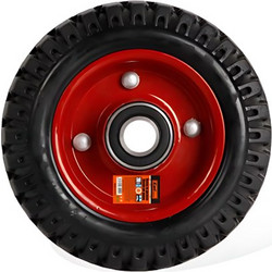 Συμπαγής ρόδα για καρότσια 200mm 8'' 9367910 μαύρο/κόκκινο