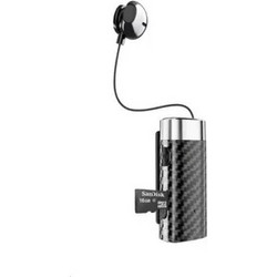 New-K68 In-ear Bluetooth Handsfree Ακουστικό Πέτου Ασημί