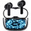 Awei T52 Pro Ακουστικά Bluetooth In Ear Ανθεκτικά στο Νερό Black Blue
