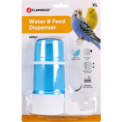 WATER & FEEDING FOUNTAIN KAI XL BLUE/WHITE 420ML 7,5x14,5x16,5CM