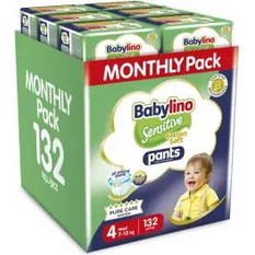 Babylino Sensitive Cotton Soft Pants Monthly Pack Πάνες Βρακάκι No4 7-13kg 132τμχ
