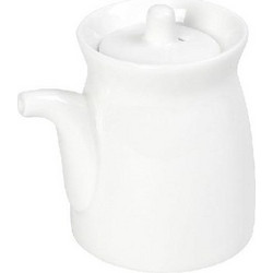 Πορσελάνινη Γαλατιέρα με Καπάκι Espiel Siders Λευκή 180ml (FUK175K6)
