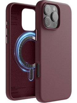 MDA SILICONE MAGSAFE FOR IPHONE 16 PRO MAX ΘΗΚΗ ΚΙΝΗΤΟΥ (BURGUNDY)