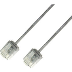 Techly U/UTP Cat.6 Καλώδιο Δικτύου Ethernet 2m White U6-SLIM-020T