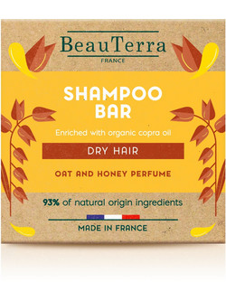 Beauterra Μέλι & Βρώμη Solide Φυτικό Σαμπουάν 75gr
