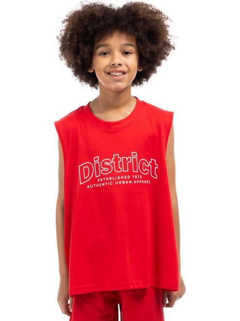 District75 Παιδικό T-Shirt Αμάνικο Κόκκινο 126WST-695-045