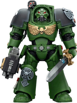 JOY TOY Warhammer 40000 Salamanders Terminator 1 with Power Sword and Storm Bolter 14cm