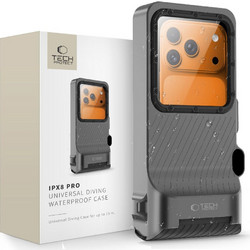 Αδιάβροχη Θήκη Κινητού Universal Tech-Protect IPX8 Pro Grey/Black