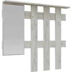 Κρεμάστρα Reno με Καθρέπτη Λευκό 100x10x90cm