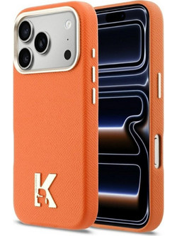 Karl Lagerfeld Karl Head Logo MagSafe Θήκη iPhone 17 Pro Orange