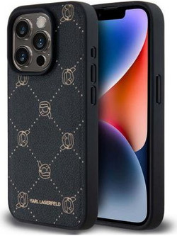 Θήκη PU Karl Lagerfeld Apple iPhone 15 Pro Magsafe Leather Karl Head Μαύρο N67591