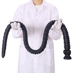 Kinksters Long Silicone Πρωκτική Σφήνα 80cm Μαύρη