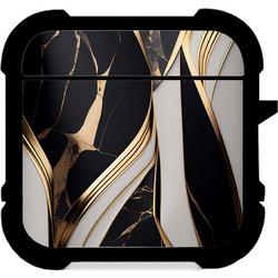 CUSTOM Marble Black-White - Airpods 1 & 2