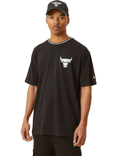 Μπλουζάκι μπάσκετ New Era Chicago Bulls Graphic M Μαύρο