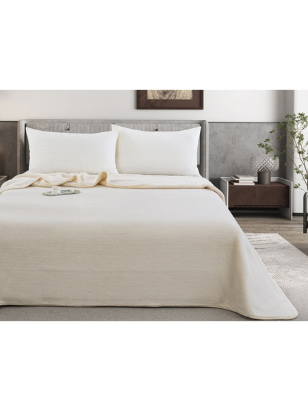 Zurigo (Cream) Κουβέρτα/Blanket Velour Supersoft Blanket 500gsm 220x240 Liolios Home