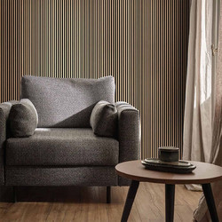 Estiatherm 3D Πάνελ τοίχου Linerio S-Line Natural Black, 2650 x 122 x 12mm