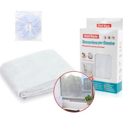 Σταθερή Αυτοκόλλητη Σίτα Παραθύρου 150x220cm σε Άσπρο Χρώμα - Kmt Style