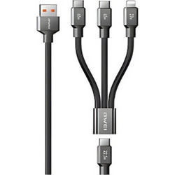 Awei Regular USB to Type-C / Lightning Cable Μαύρο (LYCL-1)