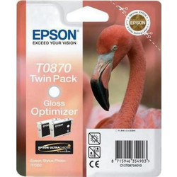 Epson T0870 Gloss Optimizer Πακέτο 2 Μελανιών Εκτυπωτή Inkjet C13T087040