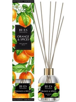Bi Es Αρωματικό χώρου με στικς Orange & Spices 250ml