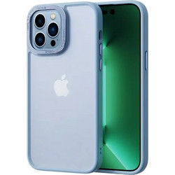 COMMA JOY ELEGANT METAL FRAME ANTI-SHOCK CASE IPHONE 14 PLUS - BLUE