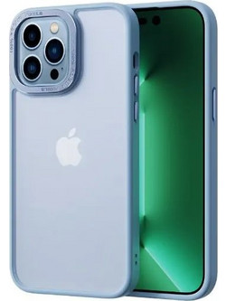 COMMA JOY ELEGANT METAL FRAME ANTI-SHOCK CASE IPHONE 14 PLUS - BLUE