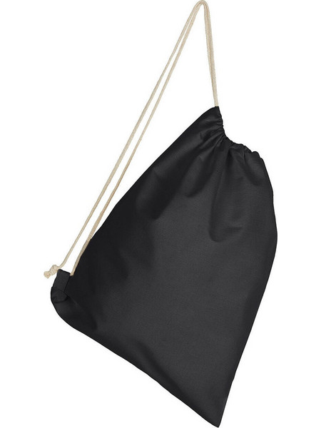 Τσάντα Πουγκί Backpack-1DS SG Accessories Cotton Backpack Single Drawstring Black