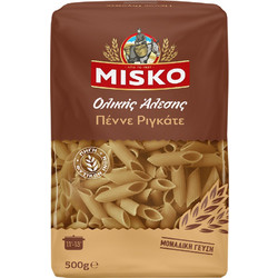 Πέννες ριγκάτε ολικής άλεσης 500g-MISKO