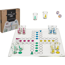 Παιχνίδι Επιτραπέζιο Ποτού Ludo Με 16 Ποτήρια 31x31cm