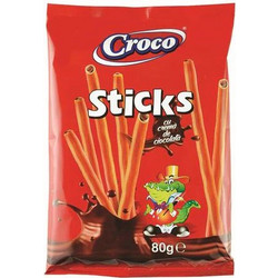 STICKS CROCO ΜΕ ΣΟΚΟΛΑΤΑ 80gr