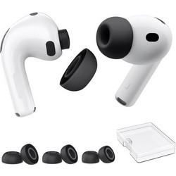 Eartips Σιλικόνης AhaStyle WG187 Apple AirPods Pro 3 S/ M/ L Μαύρο (3 ζεύγη) N70581
