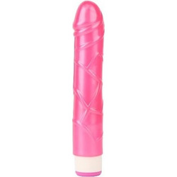 Chisa Novelties Basic Pulsator Vibrator Ρεαλιστικός Δονητής 23cm Ροζ