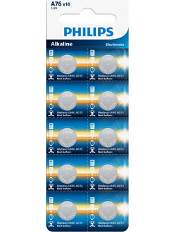 Philips Alkaline A76 LR44 10τμχ