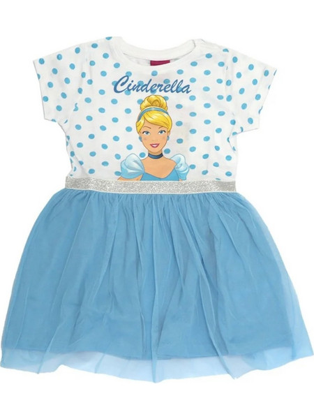 Nickelodeon Cinderella Παιδικό Φόρεμα με Τούλι White Multi 8010792
