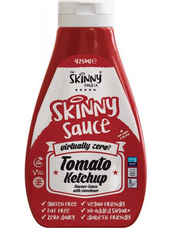 Tomato Ketchup Sauce Virtually Zero Calorie 425ml The Skinny Food Co