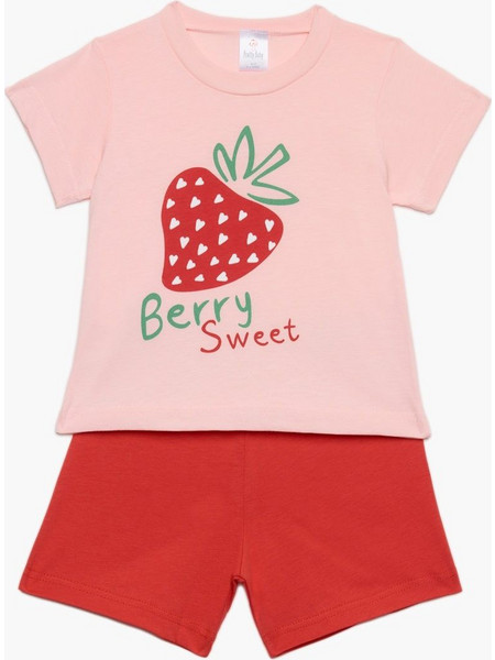 Eleten Πυτζάμα Κοριτσίστικη Berry Sweet Ροζ/Κόκκινο 6-12μηνών (65555-01-246)