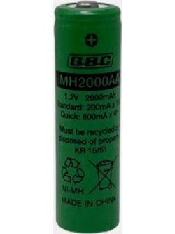 SKB 38.1900.07 Επαναφορτιζόμενη Ni-MH AA - 2000 mAh, 1,2 V & 1000 Κύκλοι, 1 τεμ
