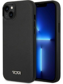 Tumi MagSafe Δερμάτινη Θήκη Ballistic Pattern - θήκη για Apple iPhone 14 / 15 / 13 - Μαύρο