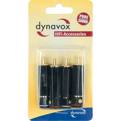 Dynavox High-End RCA Plug Set - red-white-4-set - red-white-4-set