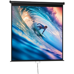 HOMCOM 001-016V01 Οθόνη Προβολής Projector Τοίχου / Οροφής 1:1 178x178cm / 99"
