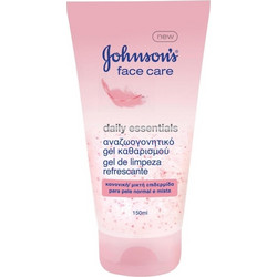 Johnson's Face Care Daily Essentials Gel Ενυδατικό Ροδόνερο Καθαρισμού Προσώπου 150ml